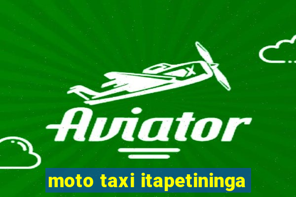 moto taxi itapetininga